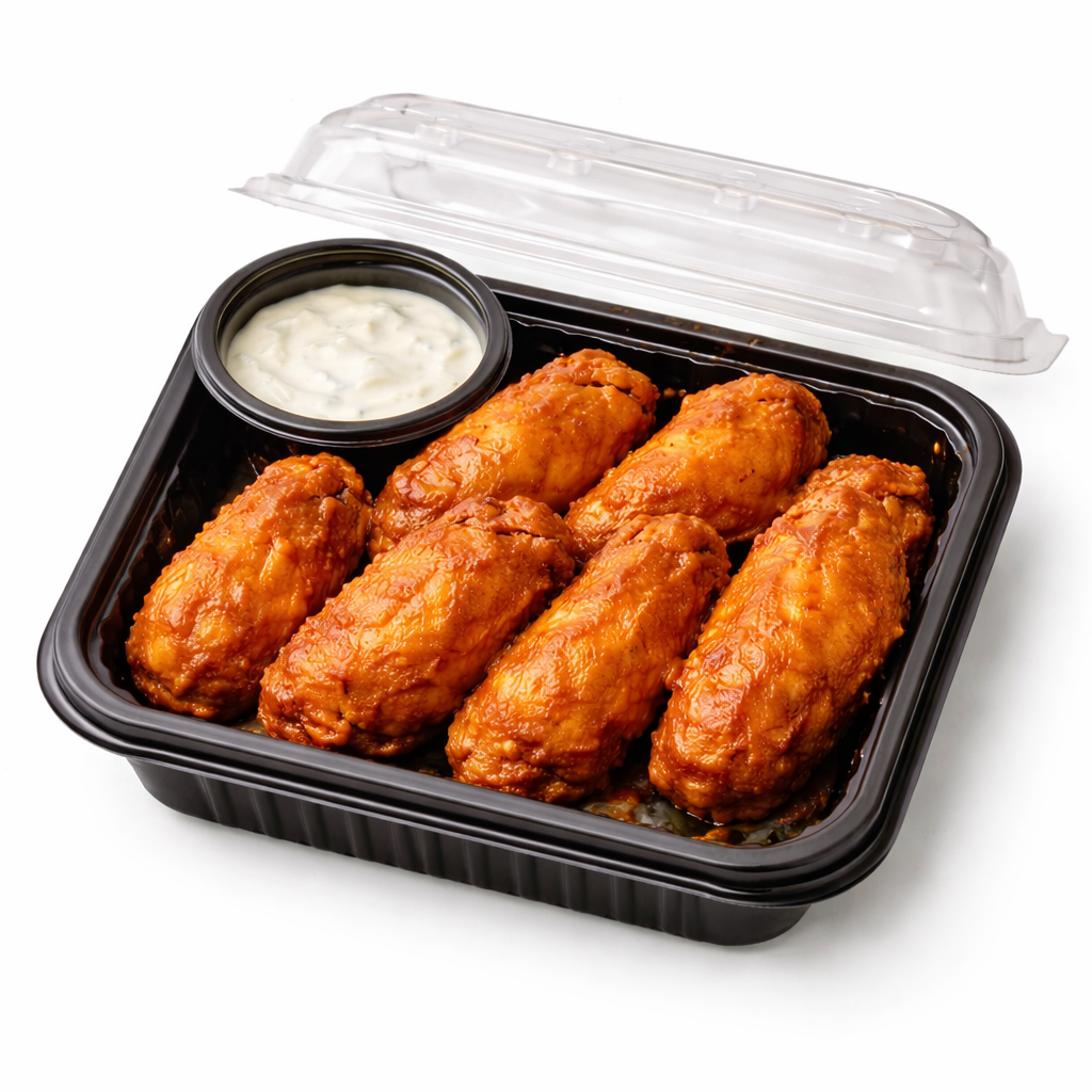 6 Jumbo Wings - Beef Tallow Fried