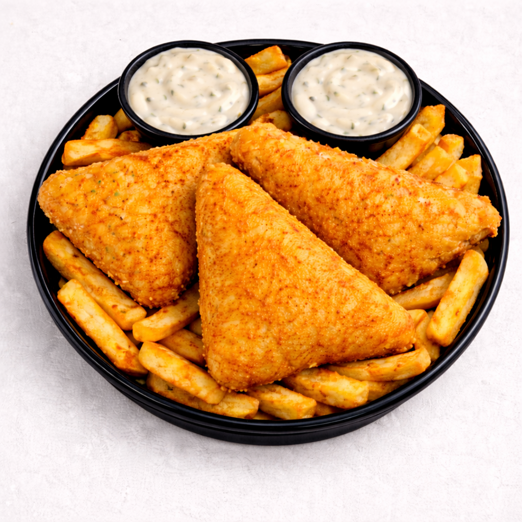 Pollock Fish and Chips Bowl